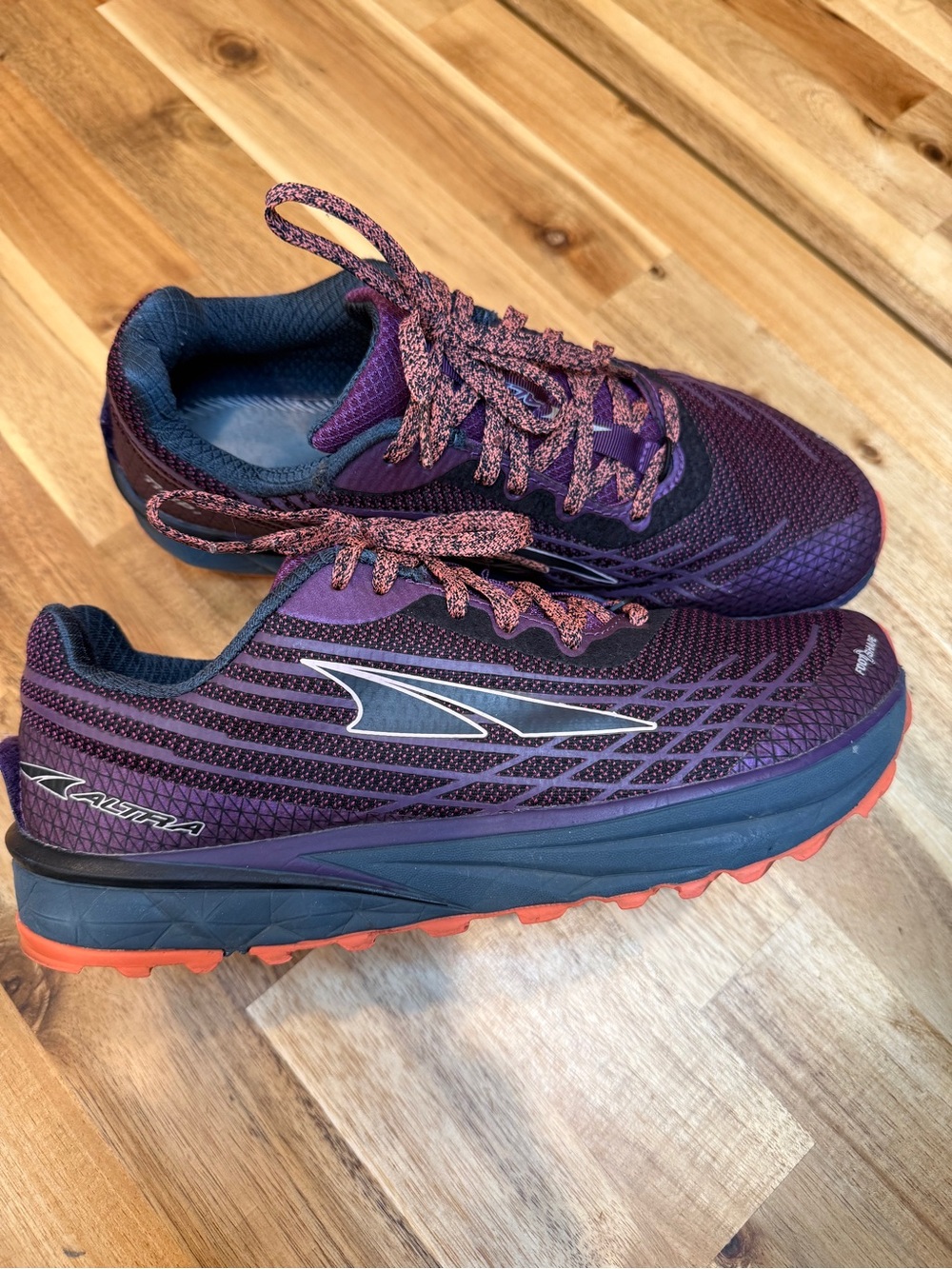 Altra TIMP 2.0 Women's Purple Trail Sneakers with Orange Outsole